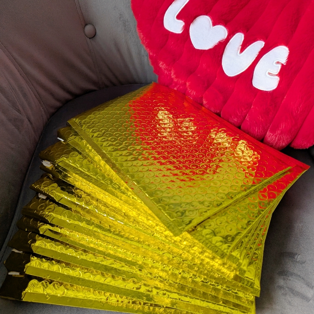 Gold reflective Bubble Mailers bundle of 12